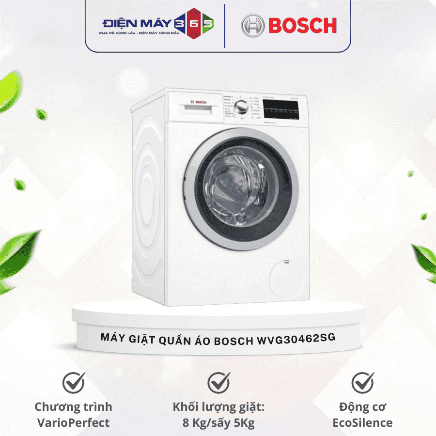 Máy giặt quần áo Bosch WVG30462SG 3 Máy giặt quần áo Bosch WVG30462SG