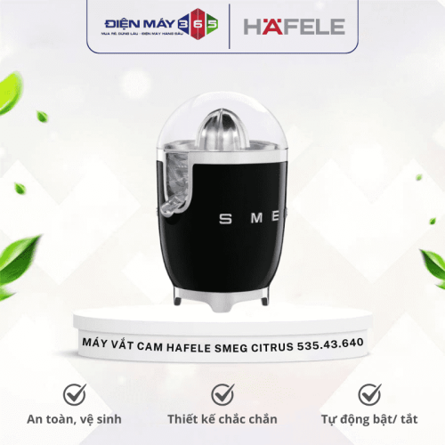 Máy vắt cam Hafele Smeg Citrus Juicer Black 535.43.640