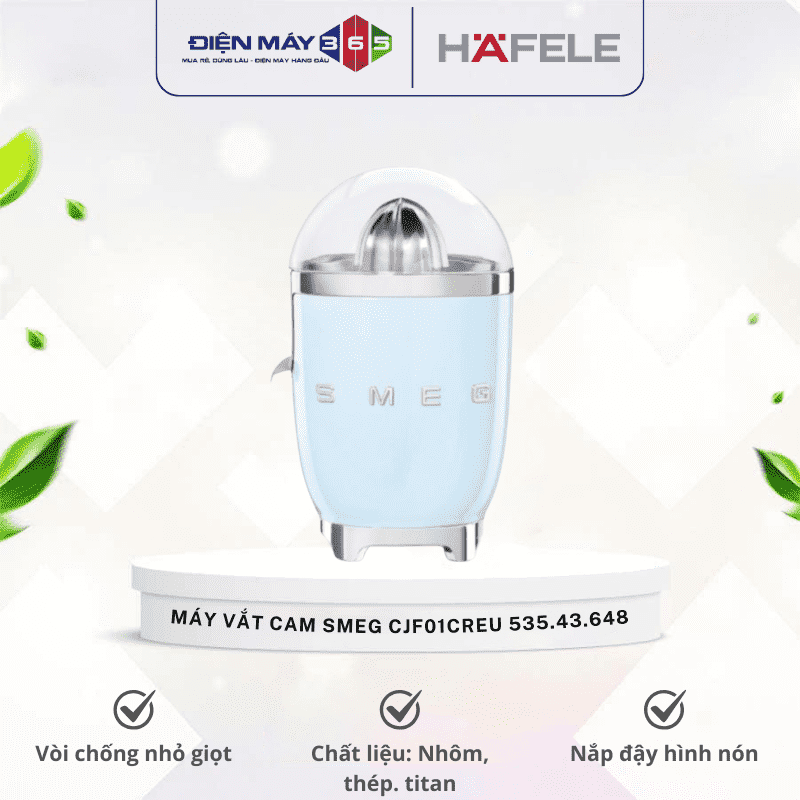 Máy vắt cam Hafele Smeg CJF01PBEU 535.43.648 xanh lam nhạt 3 Máy vắt cam Hafele Smeg CJF01PBEU 535.43.648 xanh lam nhạt