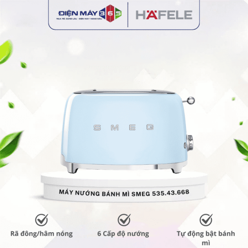 Máy nướng bánh mì Hafele Smeg TSF01PBEU 535.43.668 lam nhạt