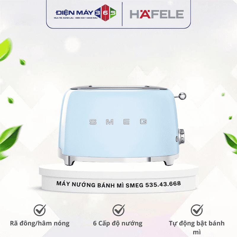 Máy nướng bánh mì Hafele Smeg TSF01PBEU 535.43.668 lam nhạt 3 Máy nướng bánh mì Hafele Smeg TSF01PBEU 535.43.668 lam nhạt