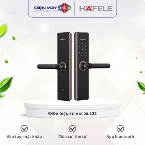Khóa điện tử Hafele DL7600 BLE glossy copper with Z-wave 912.20.233