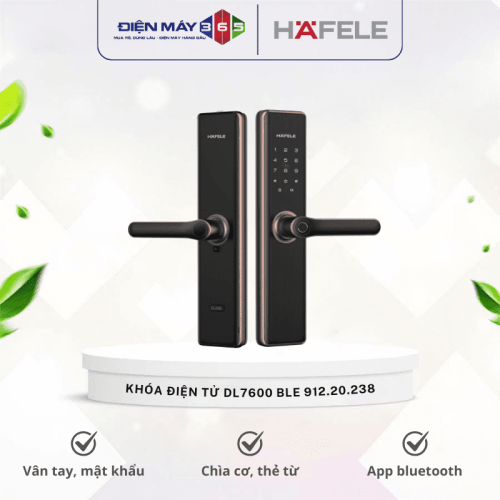 Khóa điện tử Hafele DL7600 BLE glossy copper 912.20.238