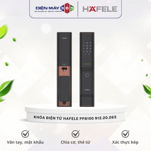 Khóa điện tử Hafele PP8100 BLE glossy copper with Z-wave 912.20.263