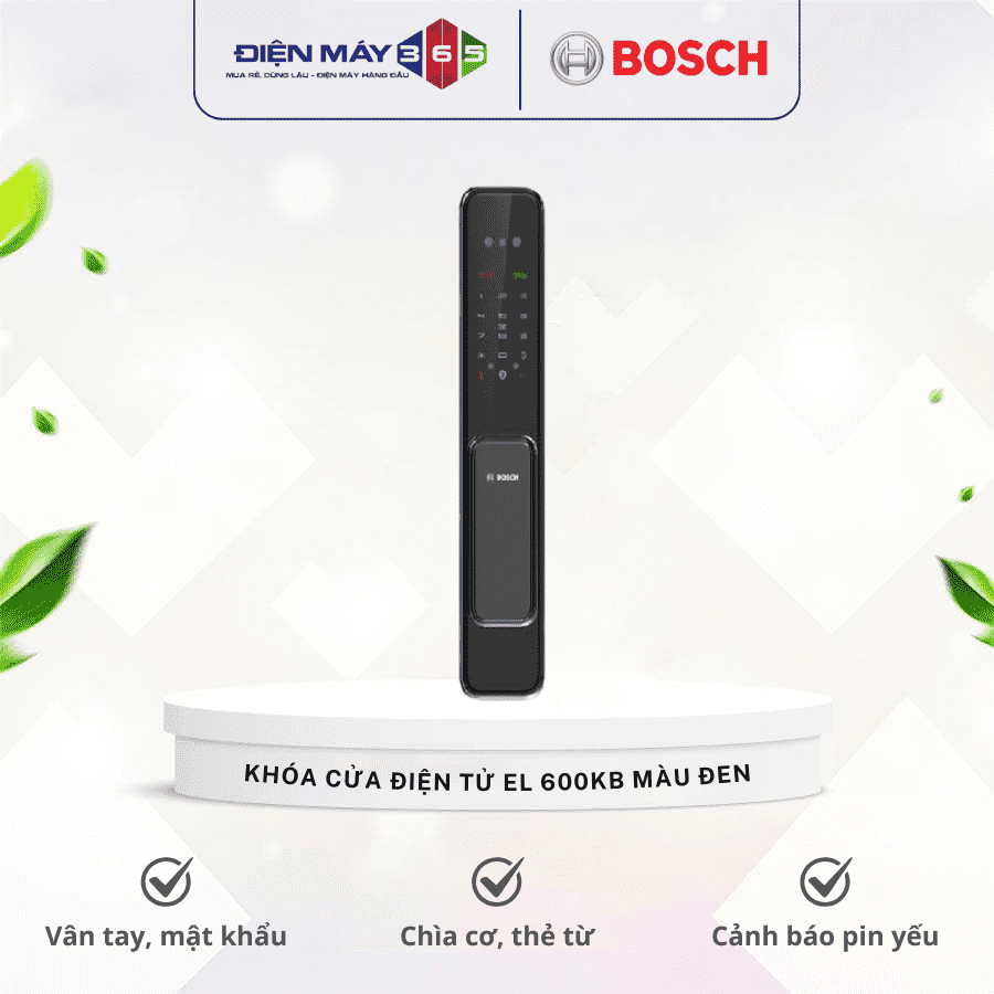 Khóa cửa điện tử Bosch EL 600KB màu đen 3 Khóa cửa điện tử Bosch EL 600KB màu đen