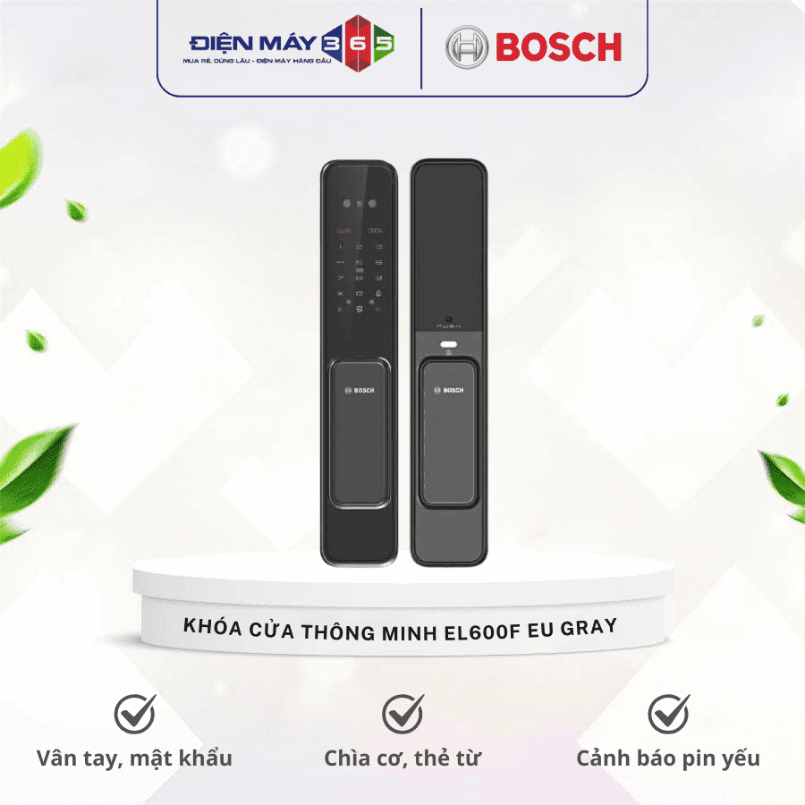 Khóa cửa thông minh Bosch EL600F EU Gray 3 Khóa cửa thông minh Bosch EL600F EU Gray