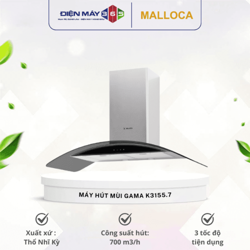 Máy hút khói khử mùi MALLOCA Gama K3155.7