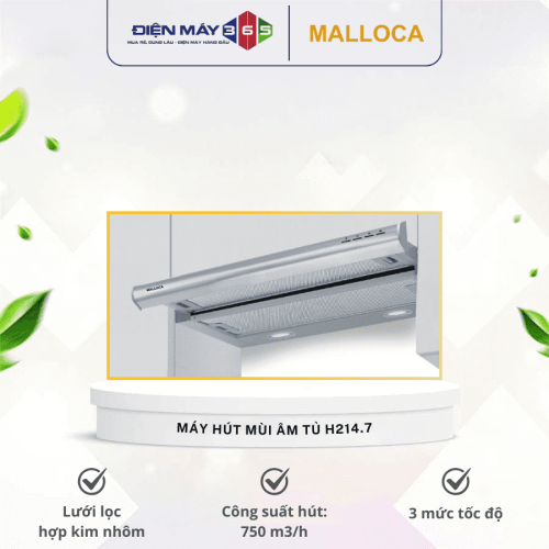 Máy hút mùi âm tủ Malloca H214.7