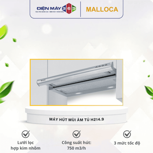 Máy hút mùi âm tủ Malloca H214.9