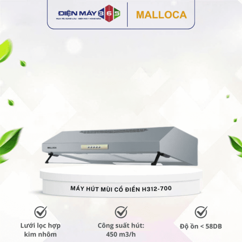 Máy hút mùi cổ điển Malloca H312-700