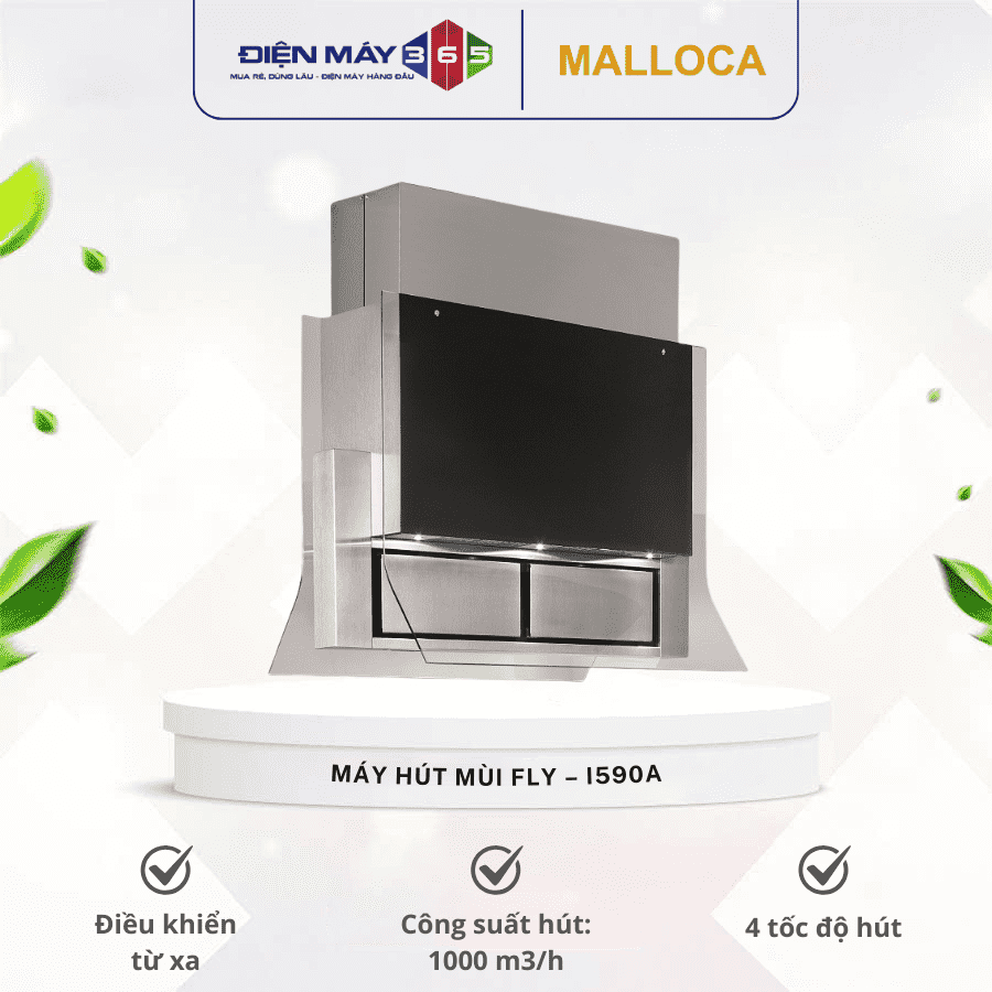 Máy hút mùi đảo Malloca Fly - I590A 3 Máy hút mùi đảo Malloca Fly - I590A
