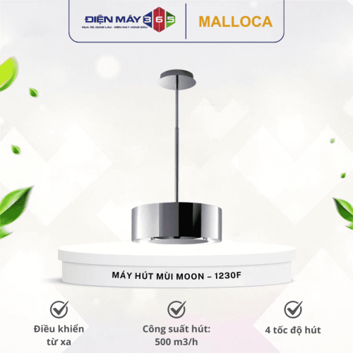 Máy hút mùi đảo Malloca Moon - 1230F