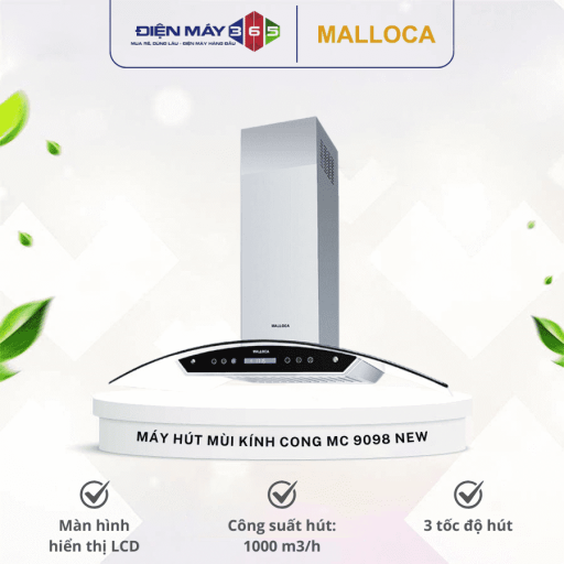 may hut mui kinh cong malloca mc 9098 new optimized
