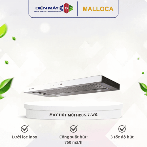 Máy hút mùi Malloca H205.7-WG
