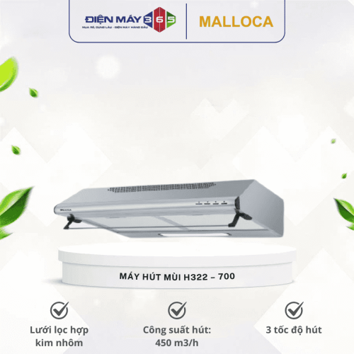 Máy hút mùi Malloca H 322 - 700