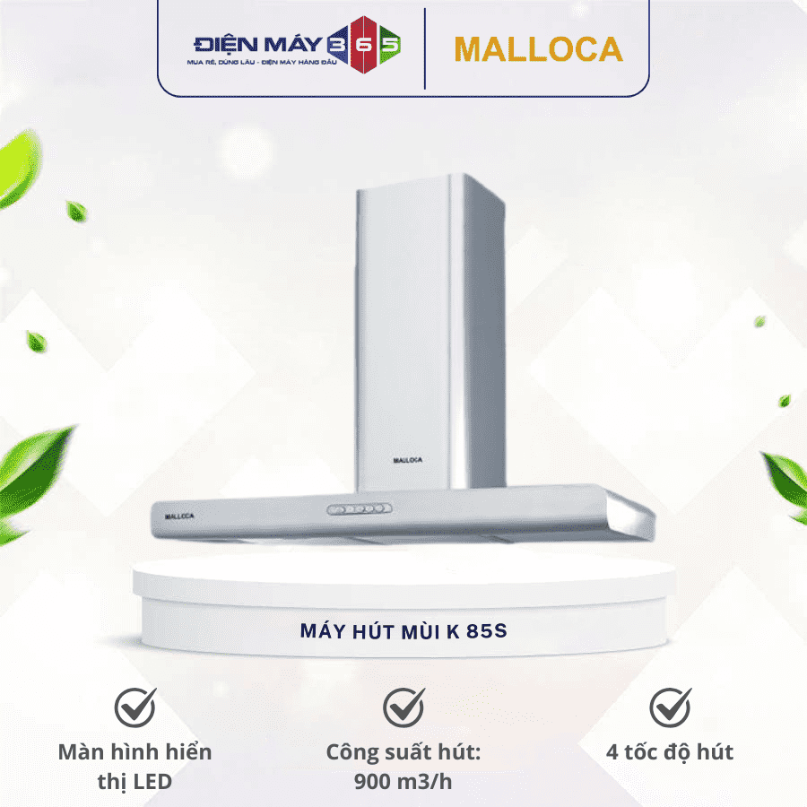 Máy hút mùi MALLOCA K 85S 3 Máy hút mùi MALLOCA K 85S