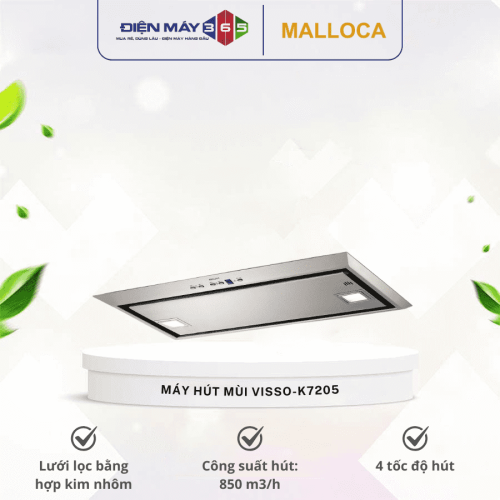 Máy hút mùi Malloca VISSO-K7205