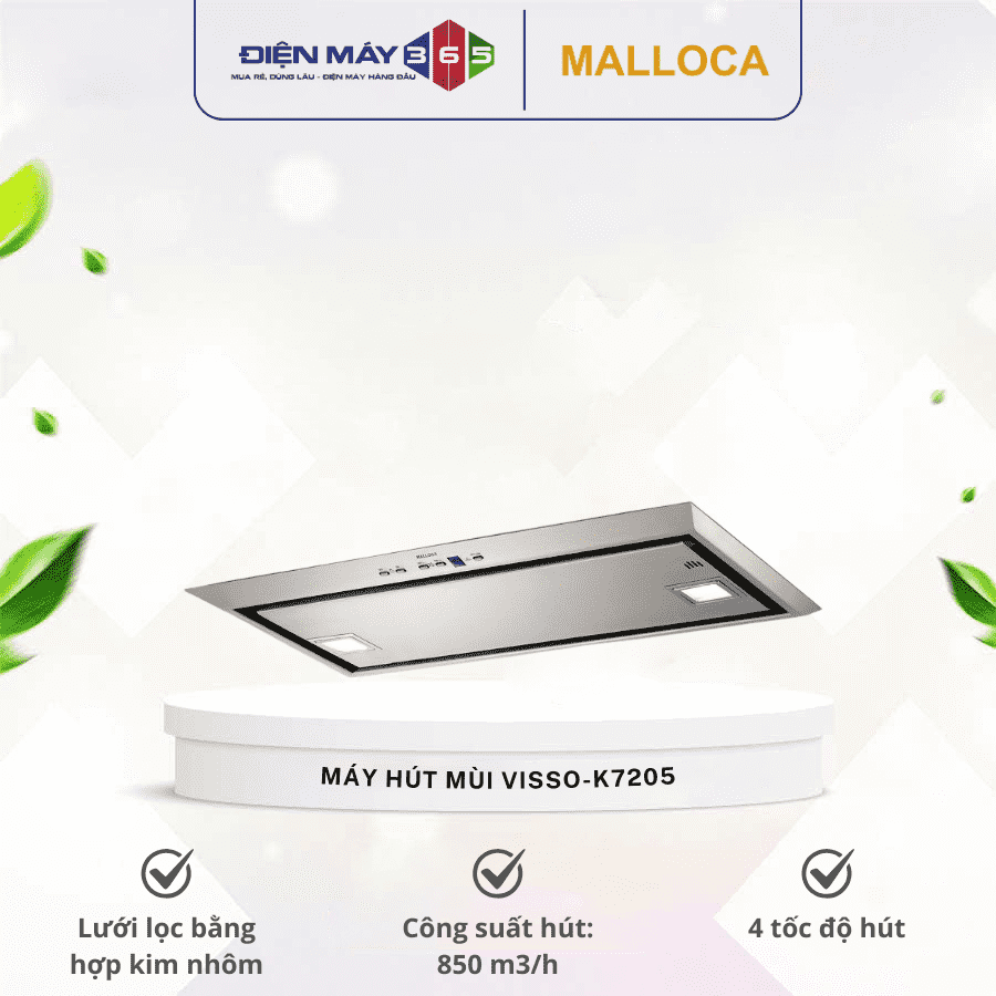 Máy hút mùi Malloca VISSO-K7205 2 Máy hút mùi Malloca VISSO-K7205