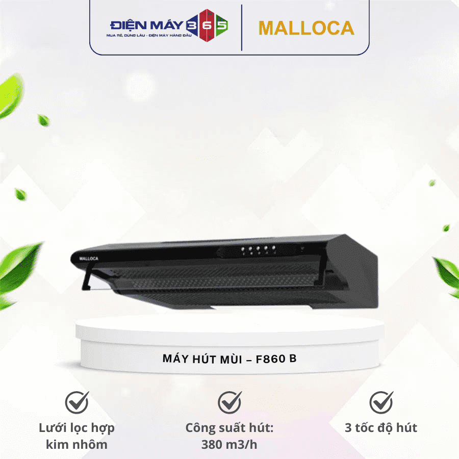 Máy hút mùi Malloca - F860 B 3 Máy hút mùi Malloca - F860 B