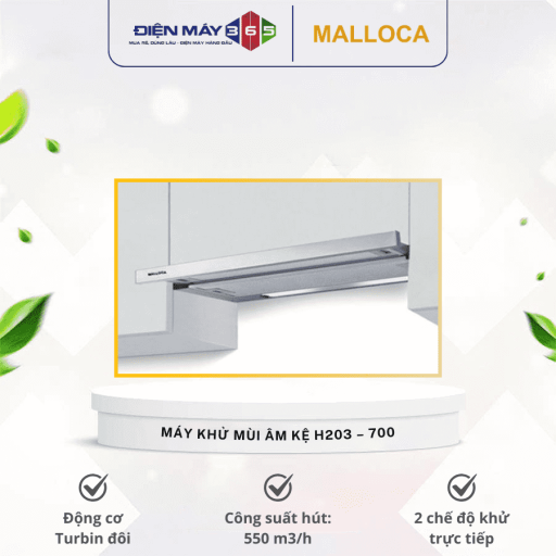 Máy hút mùi âm tủ Malloca H203 - 700 4 may khu mui am ke malloca – h203 – 700 optimized