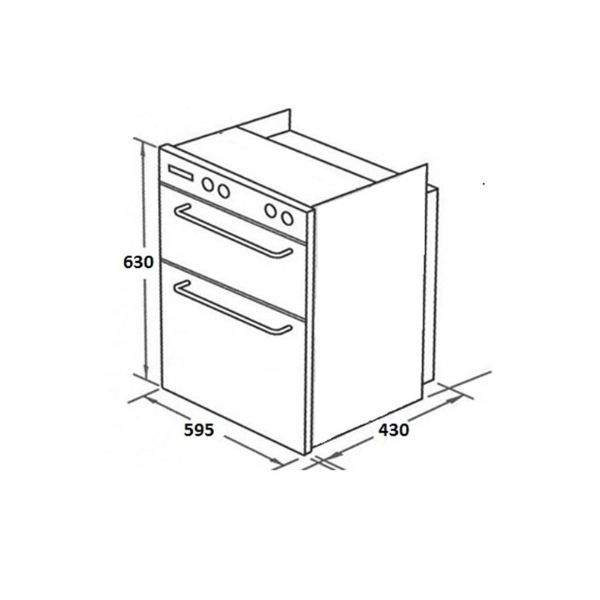Máy sấy chén Malloca ZLD 90H 4 Kích thước của Máy sấy chén Malloca ZLD 90H