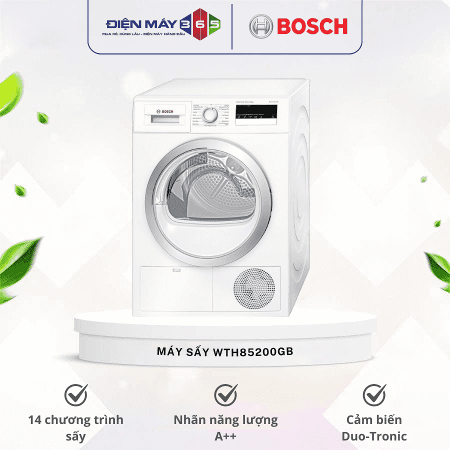 Máy sấy quần áo Bosch WTH85200GB 3 Máy sấy quần áo Bosch WTH85200GB