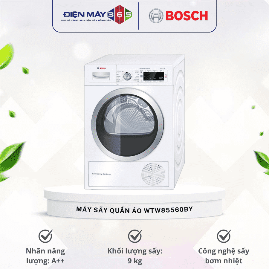 Máy sấy quần áo Bosch WTW85560BY 3 Máy sấy quần áo Bosch WTW85560BY