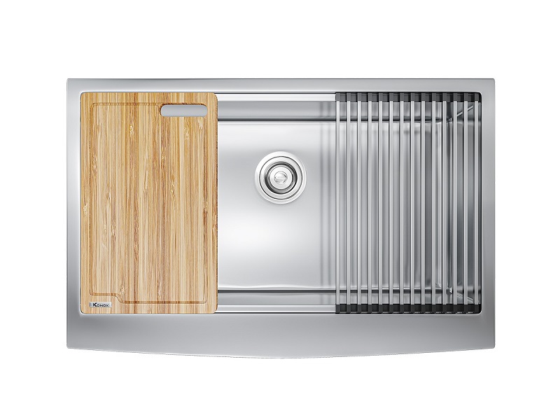 Chậu rửa bát Konox Workstation - Apron Sink KN8051AS Curve 3 Chậu rửa bát Konox Workstation - Apron Sink KN8051AS Curve