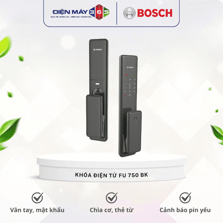 KHÓA ĐIỆN TỬ BOSCH FU 750 BK 3 KHÓA ĐIỆN TỬ BOSCH FU 750 BK
