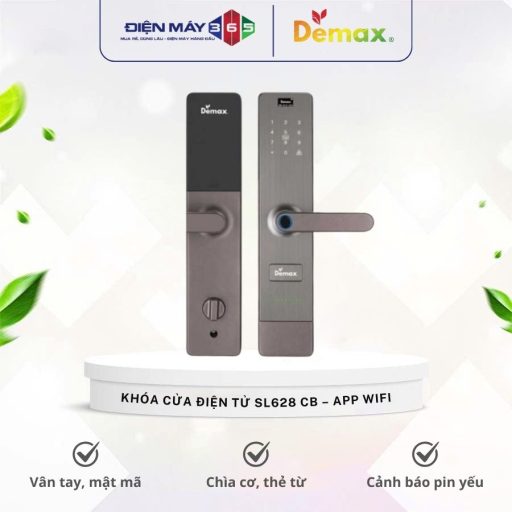 Khoa cua dien tu Demax SL628 CB – APP WIFI