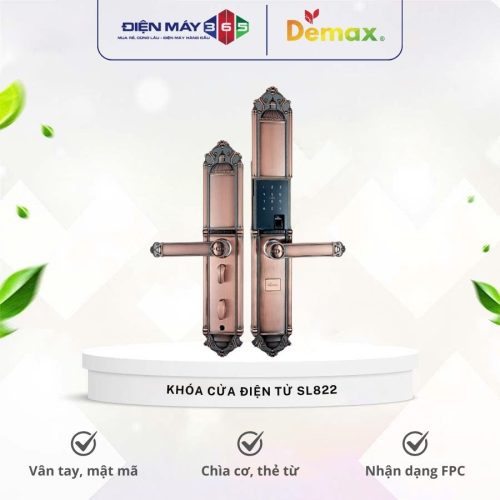 Khóa cửa điện tử Demax SL822 cho đại sảnh - biệt thự
