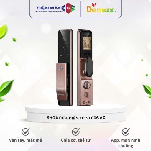 Khoa cua dien tu Demax SL866 AC – Man hinh chuong thong minh