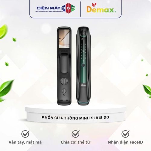 Khóa cửa thông minh nhận diện khuôn mặt FACE ID-3D Demax SL918 DG
