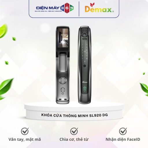 Khoa cua thong minh nhan dien khuon mat FACE ID 3D Demax SL920 DG