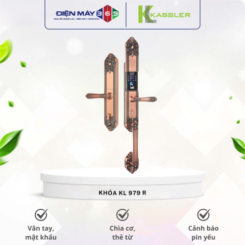 Khóa điện tử Kassler KL 979 R/ Khóa vân tay tân cổ