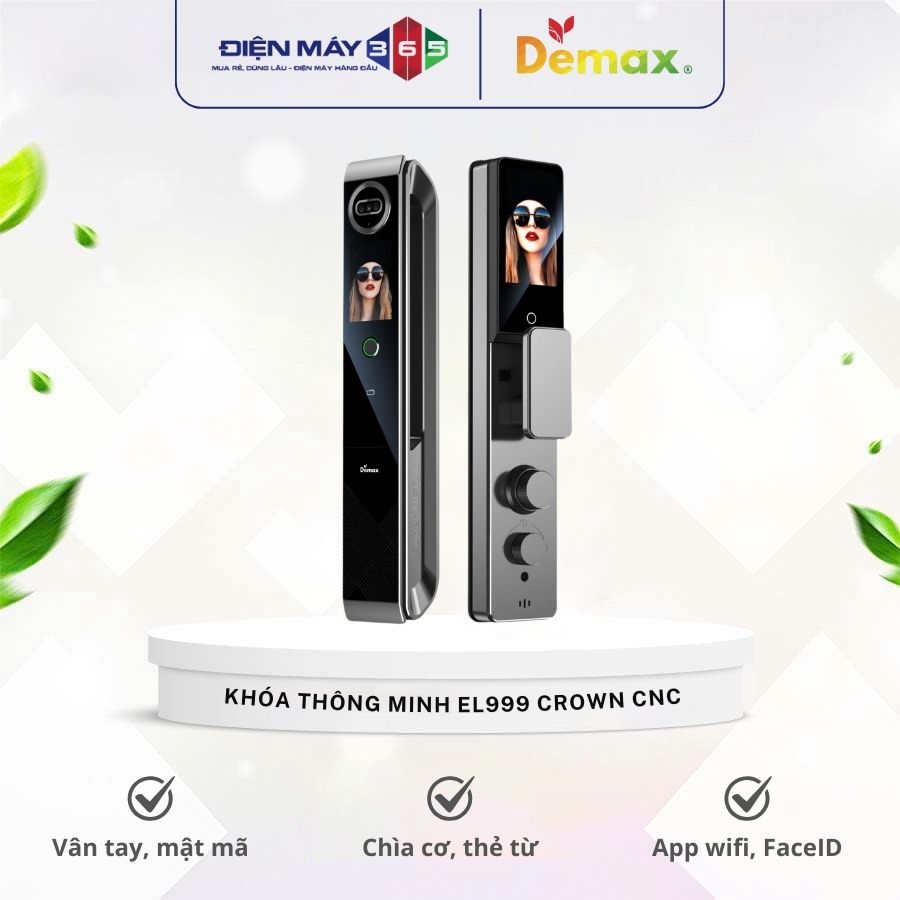 Khóa thông minh Demax EL999 Crown CNC 3 Khóa thông minh Demax EL999 Crown CNC