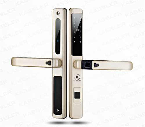 Khóa điện tử Kassler KL 599 LX Champage App/ Khóa cửa nhôm 3 Khóa điện tử Kassler KL 599 LX Champage App/ Khóa cửa nhôm