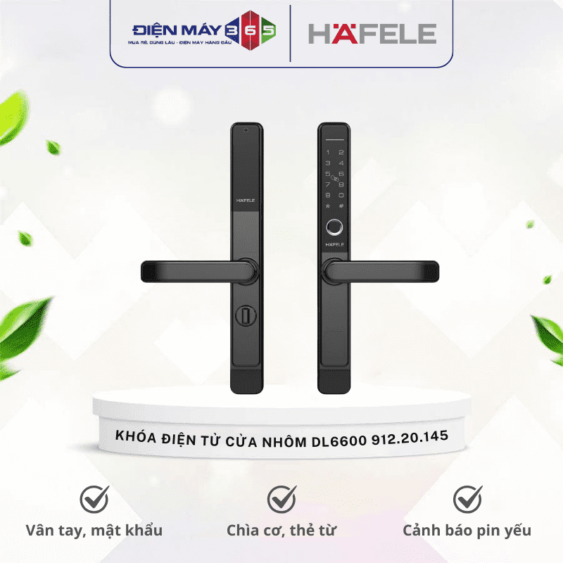 Khóa điện tử cửa nhôm DL6600 Hafele 912.20.145 3 Khóa điện tử cửa nhôm DL6600 Hafele 912.20.145