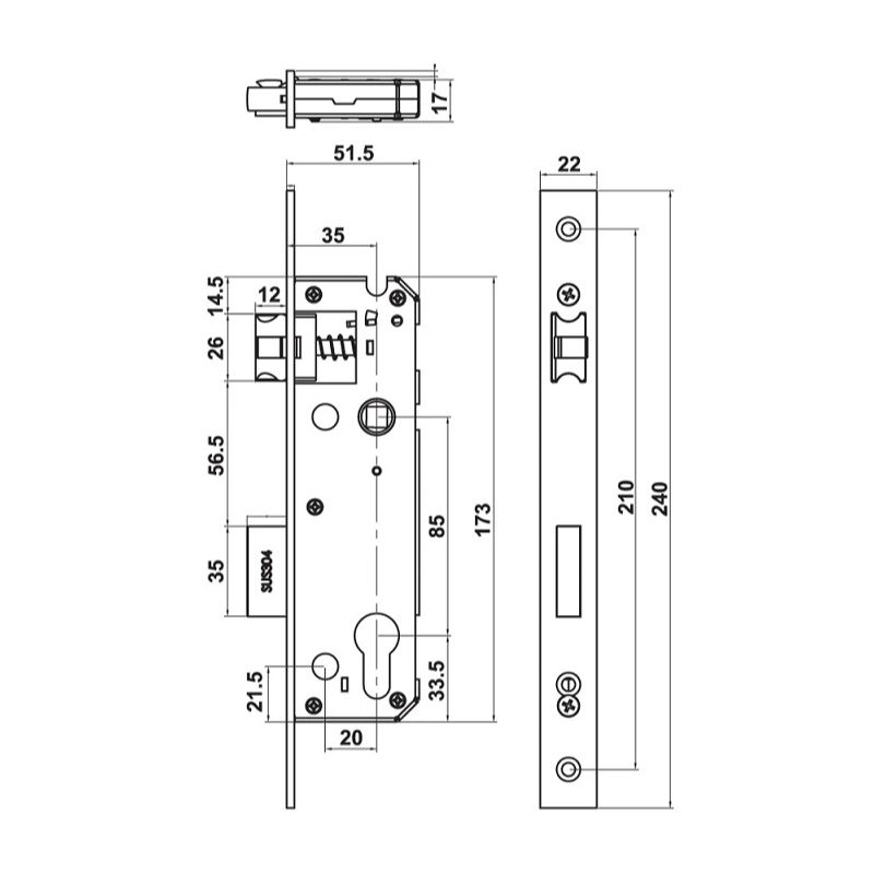 Khóa điện tử cửa nhôm DL6600 Hafele 912.20.145 4 Thông số khóa điện tử cửa nhôm DL6600 Hafele 912.20.145