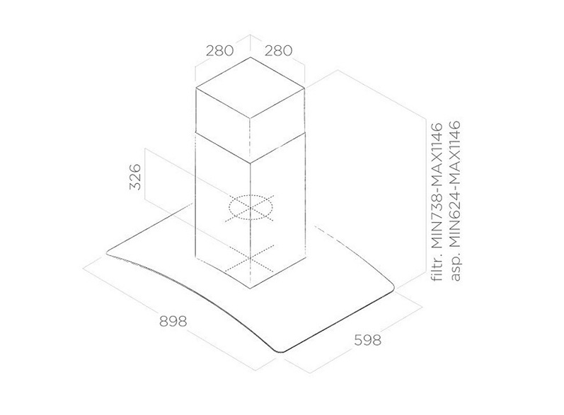 Máy hút mùi Elica REEF IX/A/70 5 Máy hút mùi Elica REEF IX/A/70 - Ảnh 3