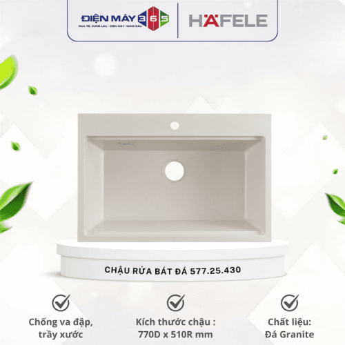 Chậu Rửa Hafele HS22-GEN1S90M - màu Kem 577.25.430