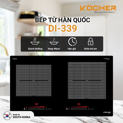 Bếp từ Kocher DI-339 5 Bếp từ Kocher DI-339 - Ảnh 3