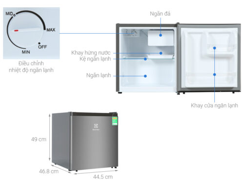 Tủ lạnh mini Electrolux 45 lít EUM0500AD-VN 15 EUM0500AD VN 6
