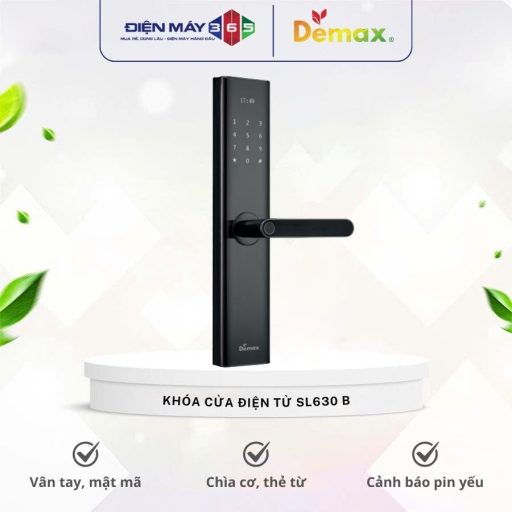 Khóa cửa điện tử Demax SL630 B 4 Khoa cua dien tu Demax SL630 B