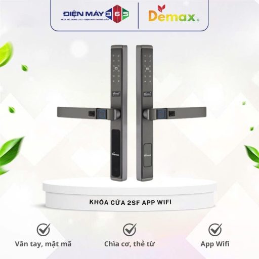 Khoa cua dien tu chong nuoc Demax SL688 2SF App Wifi