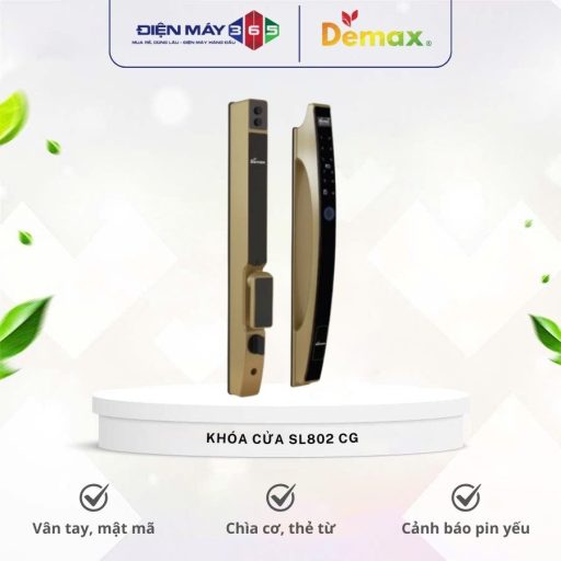 Khoa cua dien tu chong nuoc Demax SL802 CG 1