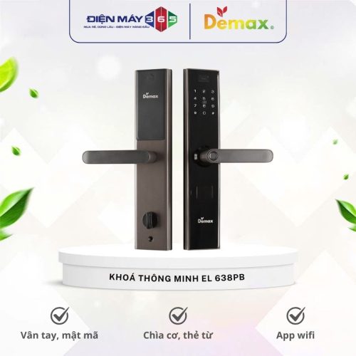 Khóa cửa điện tử thông minh Demax SL638 PB