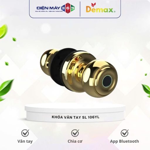Khóa cửa vân tay Demax SL106 YL 8 Khoa cua van tay Demax SL106 YL