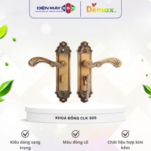 Khóa đồng cửa chính Demax CLK305
