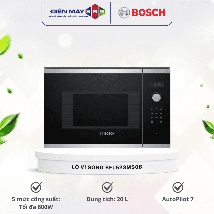Lò vi sóng Bosch Bosch BFL523MS0B 3 Lò vi sóng Bosch Bosch BFL523MS0B